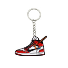Manufacturer Promotional Wholesale Cheap Custom Souvenir Metal sneaker Keychain
